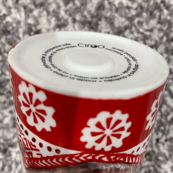 Ciroa Bear Travel Mug 7" Tall Ceramic Latte Cup Insulated Lid Winter Cute - Picture 7 of 9